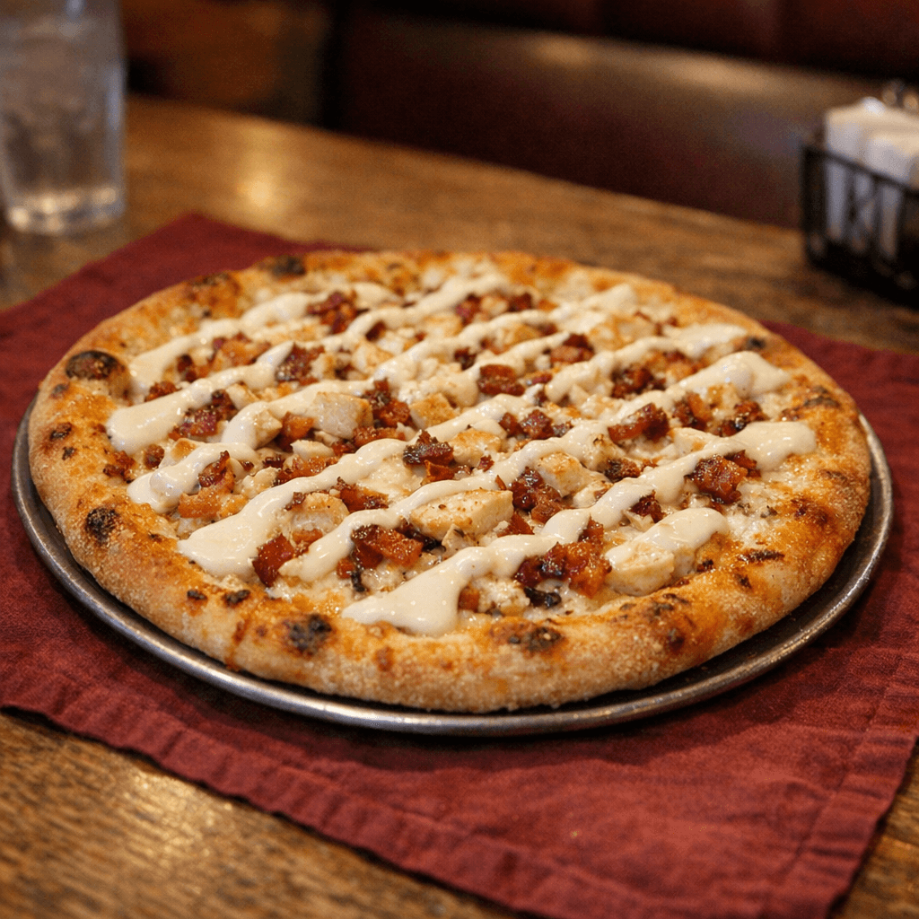 Chicken Alfredo Pizza